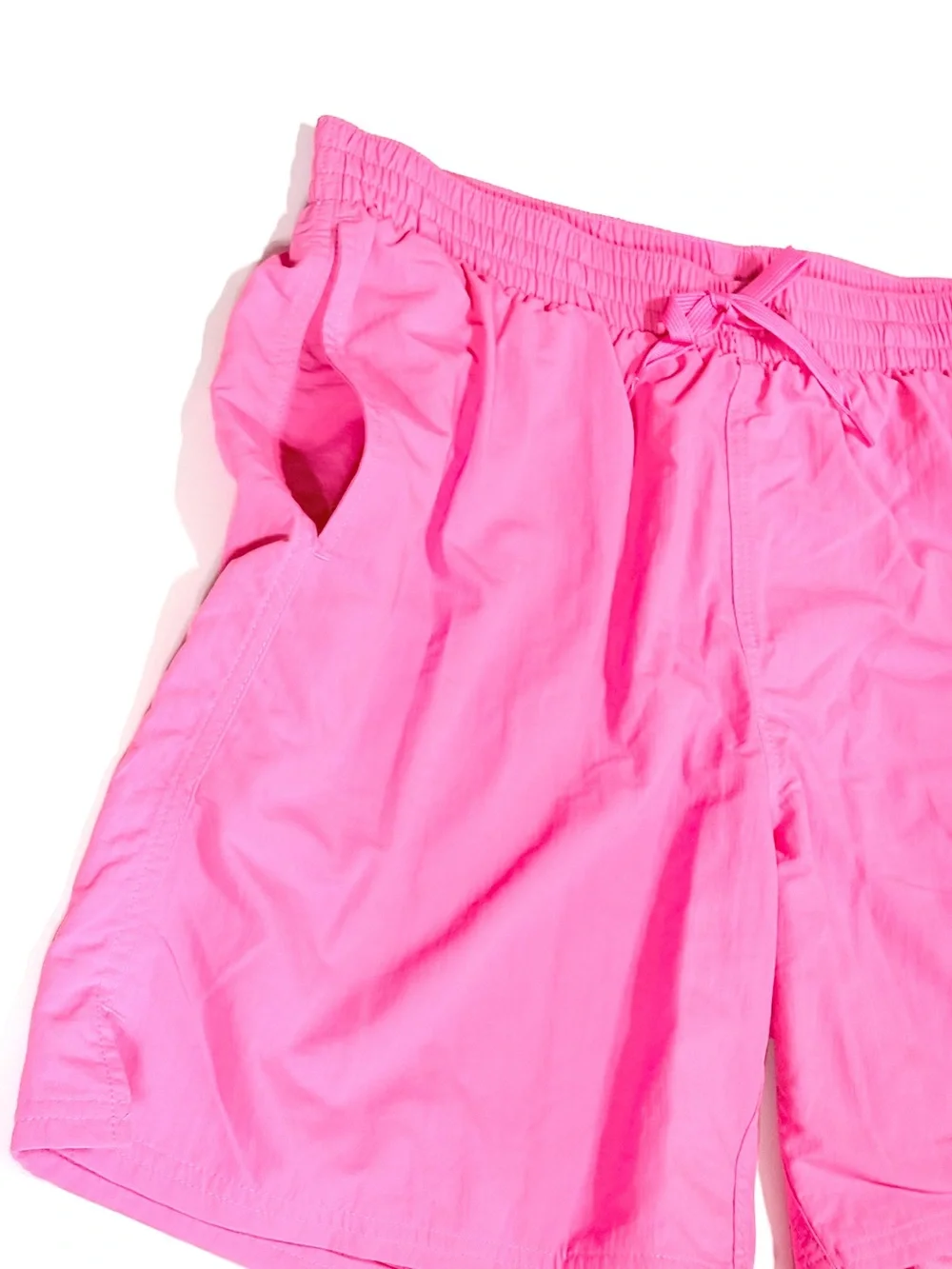 Nike Men's Hot Pink Swim Trunks with White Swoosh volley short board shorts